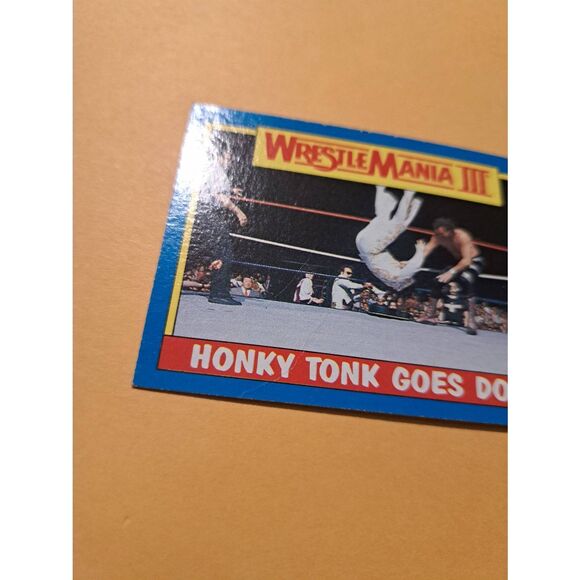Vintage 1987 Topps WWF WrestleMania III Trading Card 52 Honky Tonk Jake Roberts - Picture 2 of 3